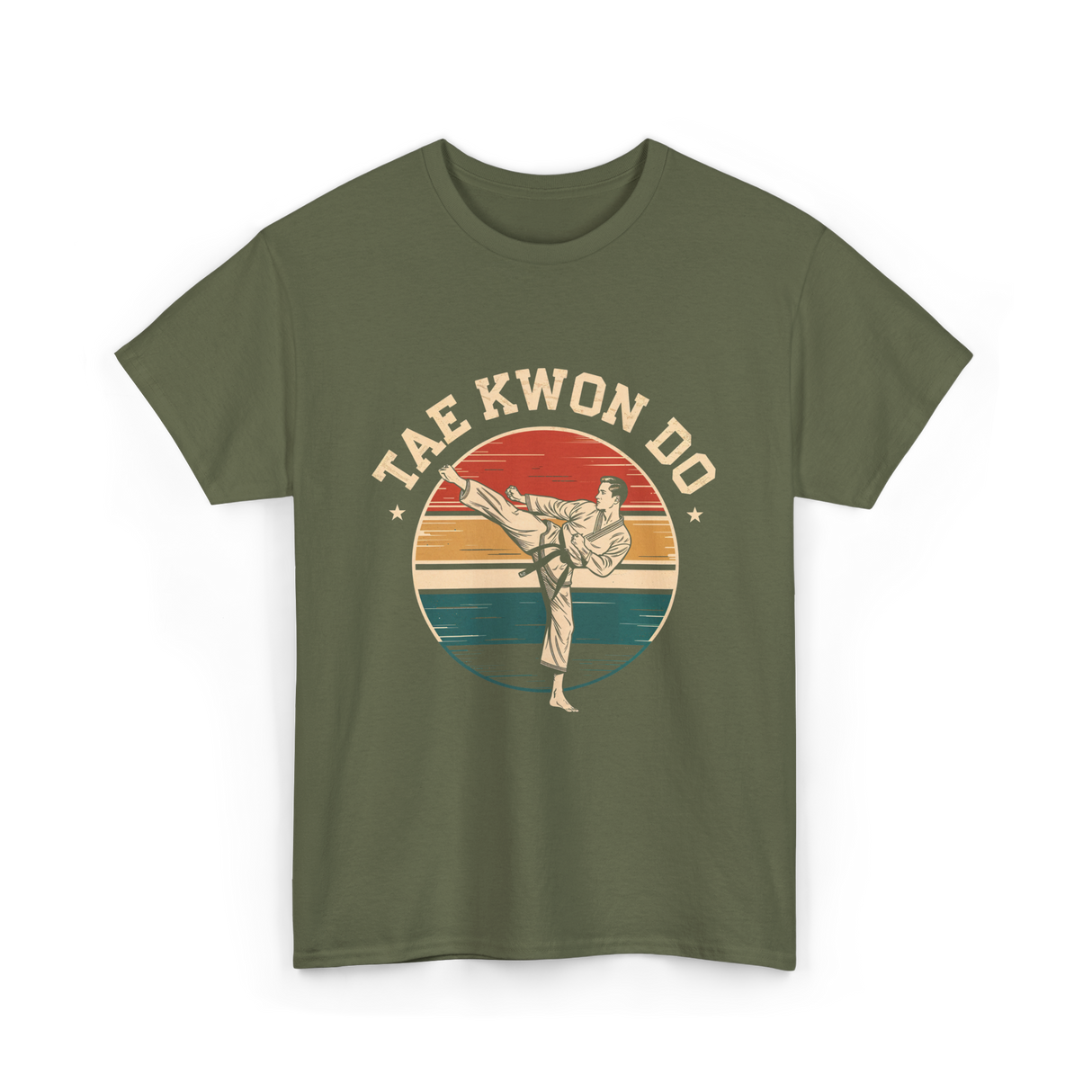 Tae Kwon Do Martial Arts T-Shirt - Military Green