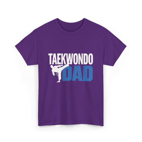 Taekwondo Dad Taekwondo Martial Arts T-Shirt - Purple