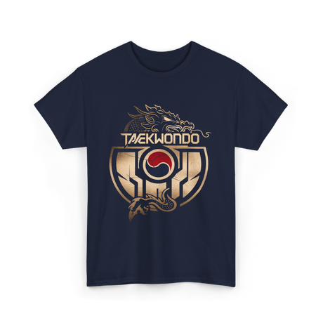 Taekwondo Dragon Martial Arts T-Shirt - Navy