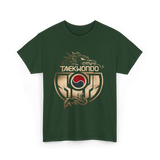 Taekwondo Dragon Martial Arts T-Shirt - Forest Green