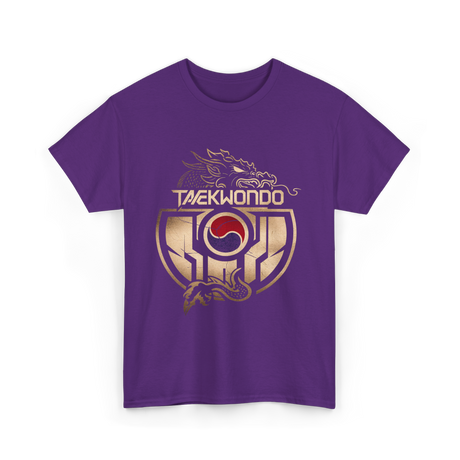 Taekwondo Dragon Martial Arts T-Shirt - Purple