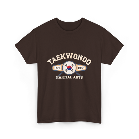 Taekwondo Established Martial Arts T-Shirt - Dark Chocolate