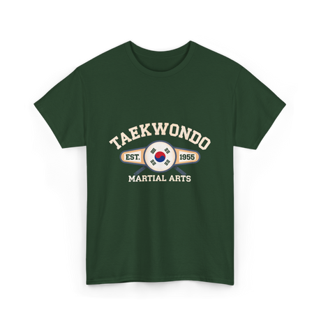 Taekwondo Established Martial Arts T-Shirt - Forest Green