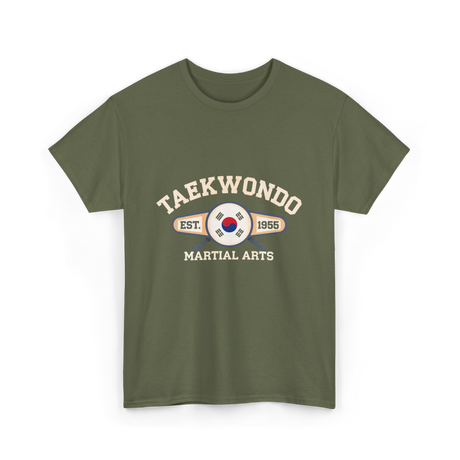 Taekwondo Established Martial Arts T-Shirt - Military Green