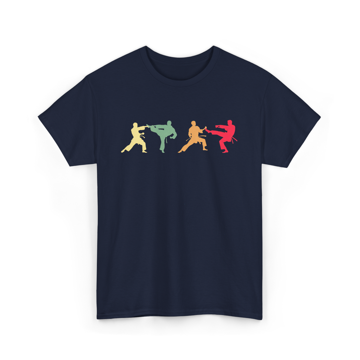 Taekwondo Fighter Martial Arts T-Shirt - Navy