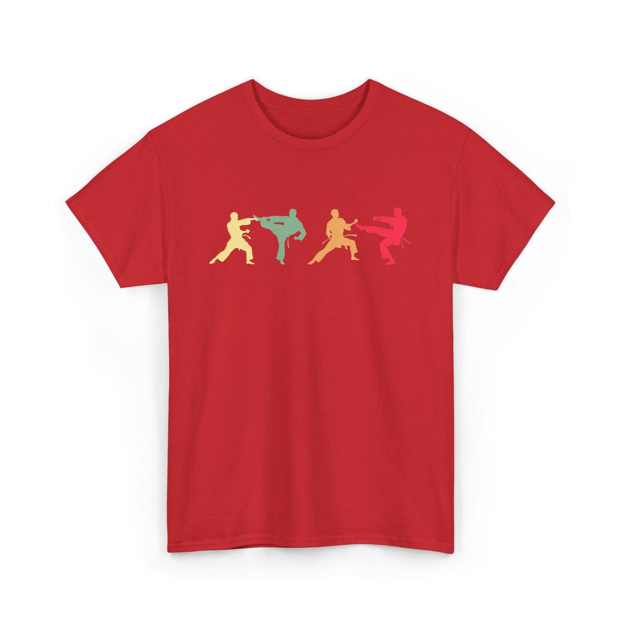 Taekwondo Fighter Martial Arts T-Shirt - Red