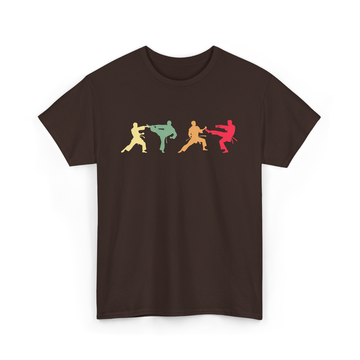 Taekwondo Fighter Martial Arts T-Shirt - Dark Chocolate