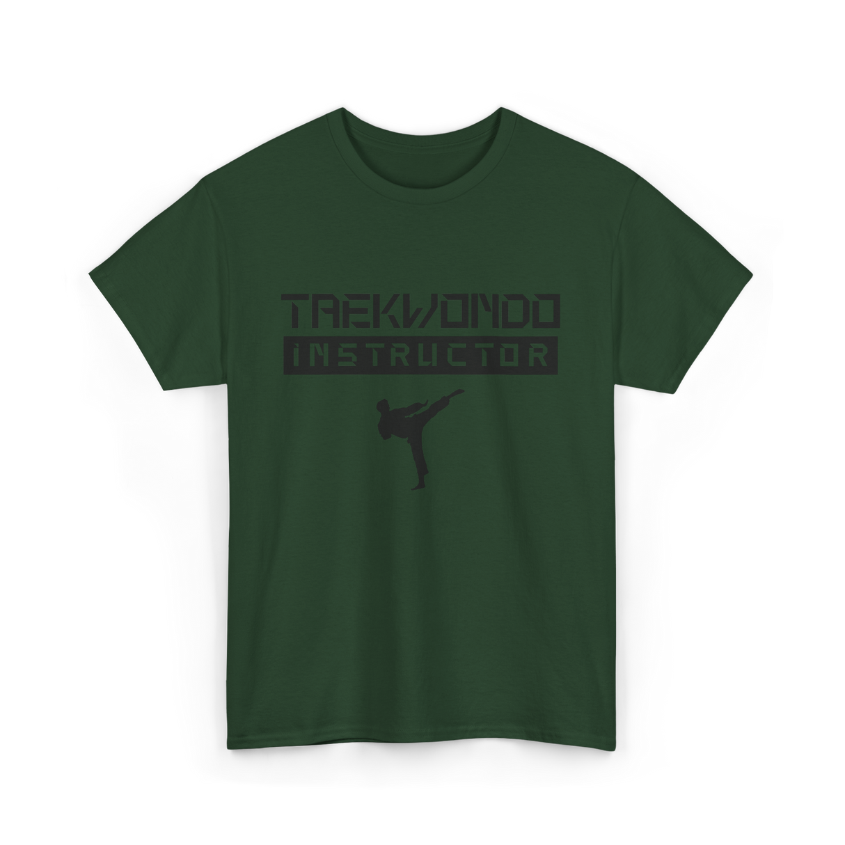 Taekwondo Instructor Martial Arts T-Shirt - Forest Green