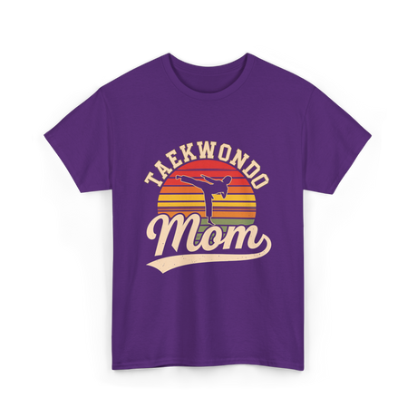 Taekwondo Mom Taekwondo Martial Arts T-Shirt - Purple