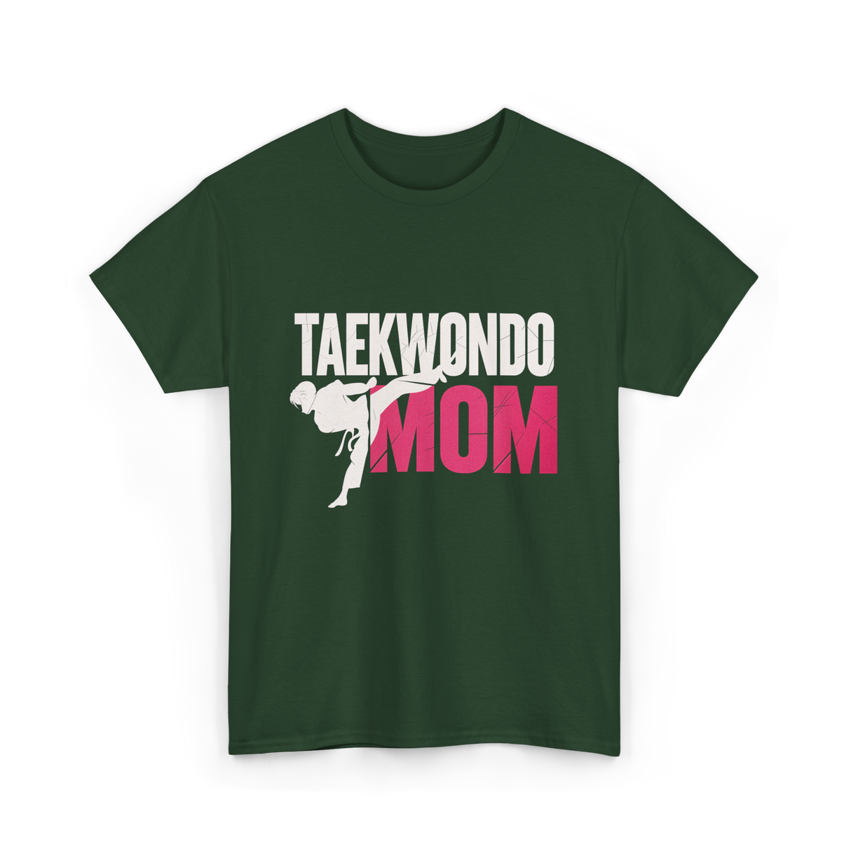 Taekwondo Mom Taekwondo Martial Arts T-Shirt - Forest Green