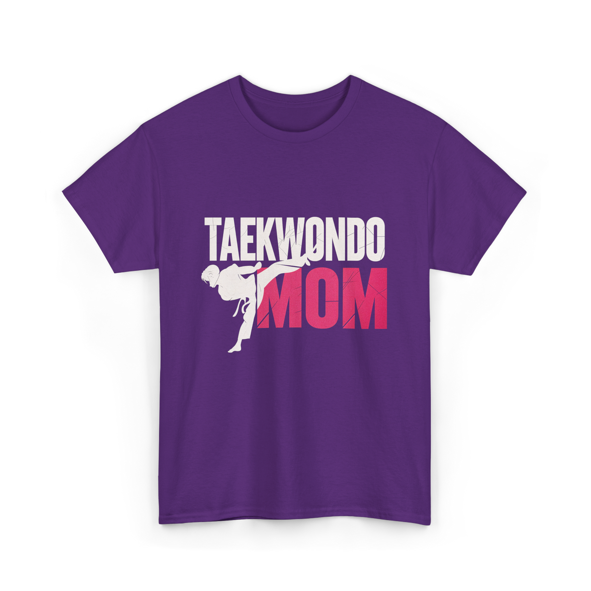 Taekwondo Mom Taekwondo Martial Arts T-Shirt - Purple