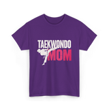 Taekwondo Mom Taekwondo Martial Arts T-Shirt - Purple