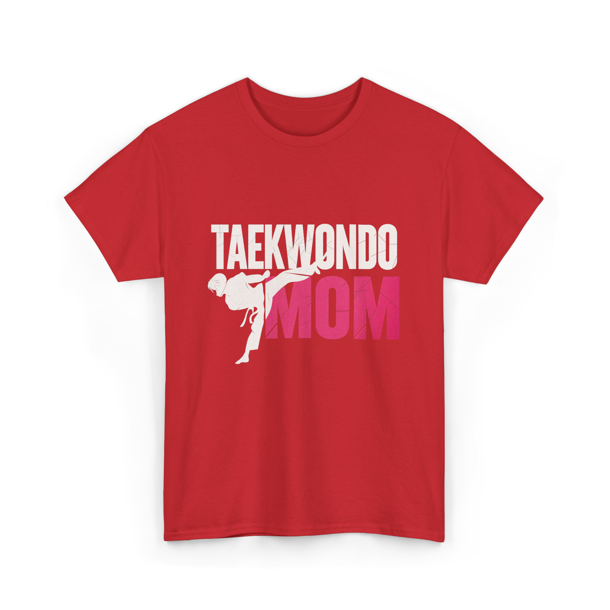 Taekwondo Mom Taekwondo Martial Arts T-Shirt - Red