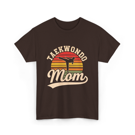 Taekwondo Mom Taekwondo Martial Arts T-Shirt - Dark Chocolate