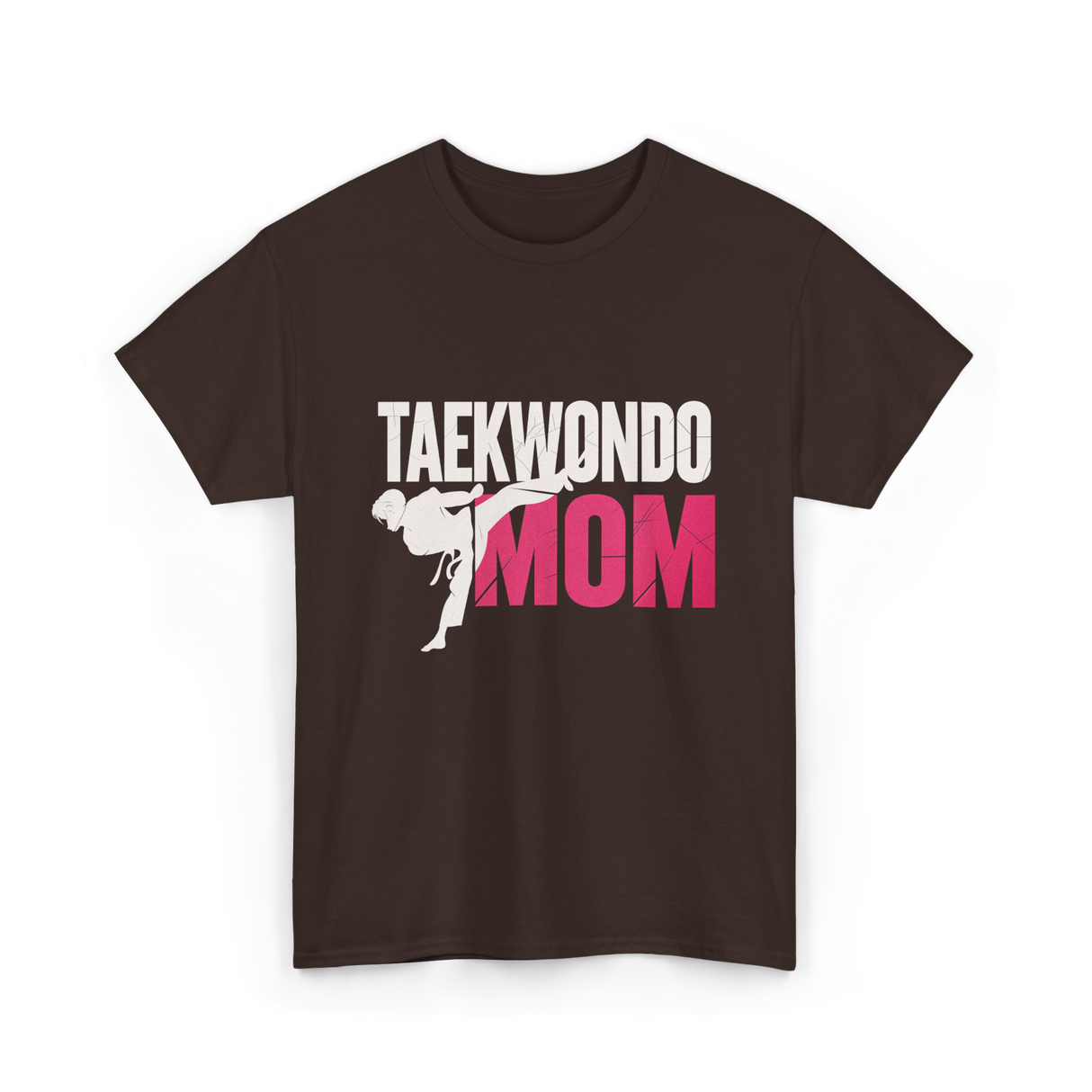 Taekwondo Mom Taekwondo Martial Arts T-Shirt - Dark Chocolate