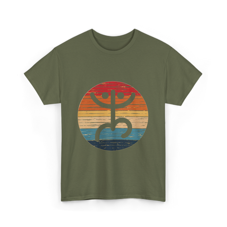 Taino Coqui Symbol Puerto Rico T-Shirt - Military Green