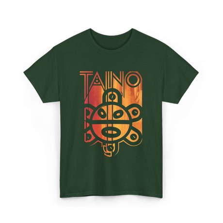 Taino Spirit Taino Culture Art T-Shirt - Forest Green