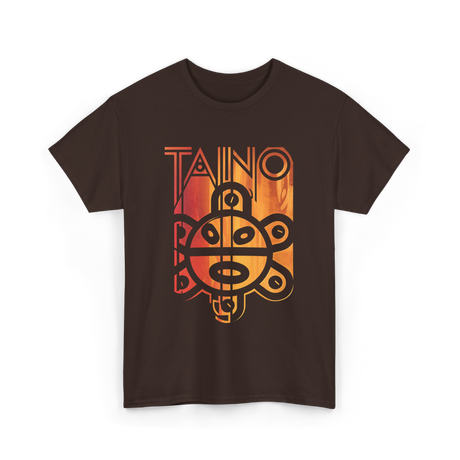 Taino Spirit Taino Culture Art T-Shirt - Dark Chocolate