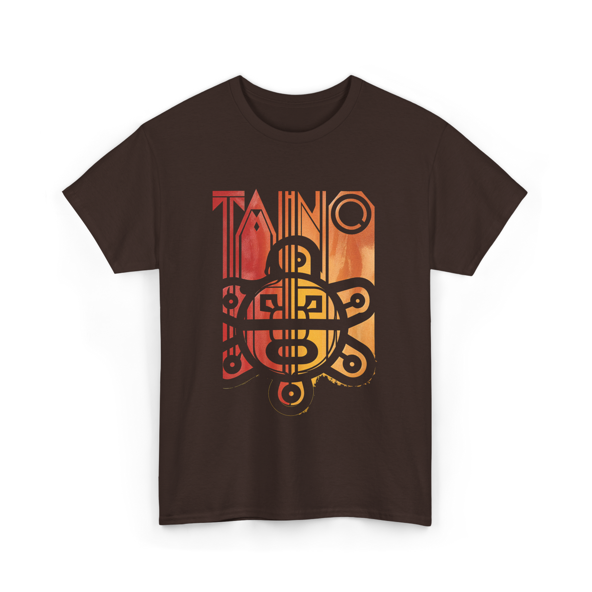 Taino Sun Taino Culture T-Shirt - Dark Chocolate