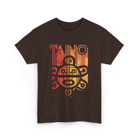 Taino Sun Taino Culture T-Shirt - Dark Chocolate