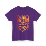 Taino Sun Taino Culture T-Shirt - Purple