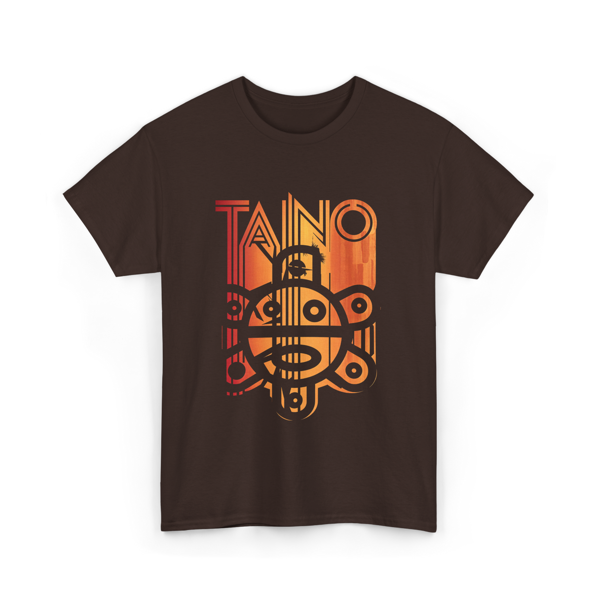 Taino Sun Taino Culture T-Shirt - Dark Chocolate