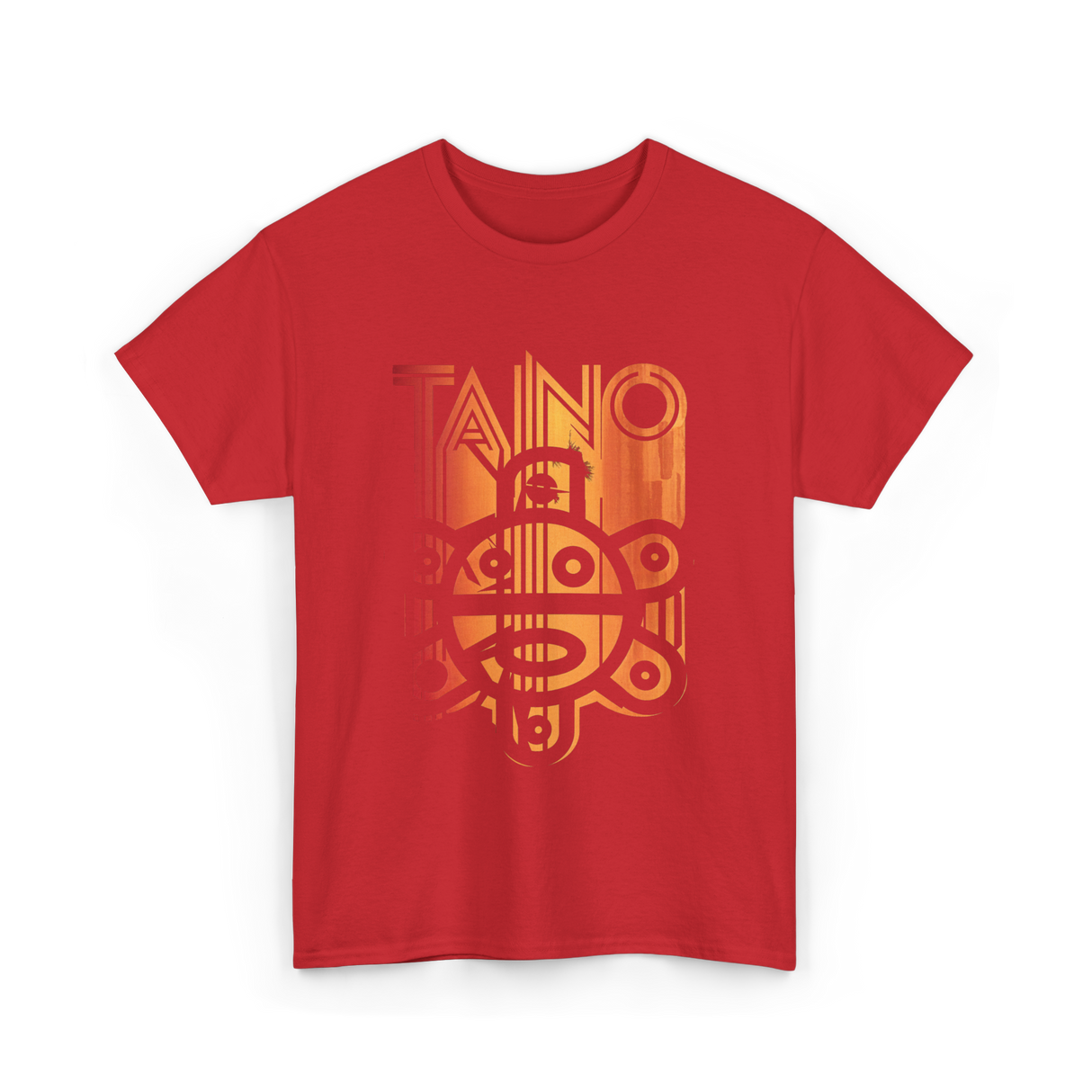 Taino Sun Taino Culture T-Shirt - Red