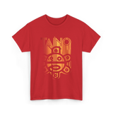 Taino Sun Taino Culture T-Shirt - Red