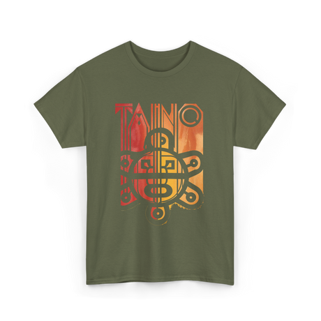 Taino Sun Taino Culture T-Shirt - Military Green