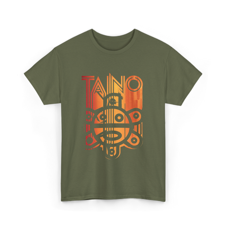 Taino Sun Taino Culture T-Shirt - Military Green