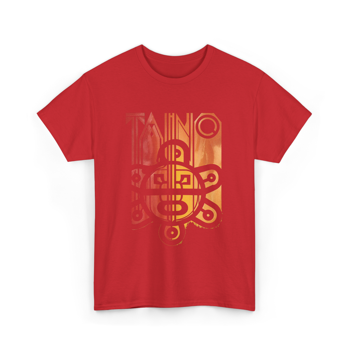 Taino Sun Taino Culture T-Shirt - Red