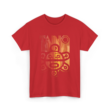 Taino Sun Taino Culture T-Shirt - Red