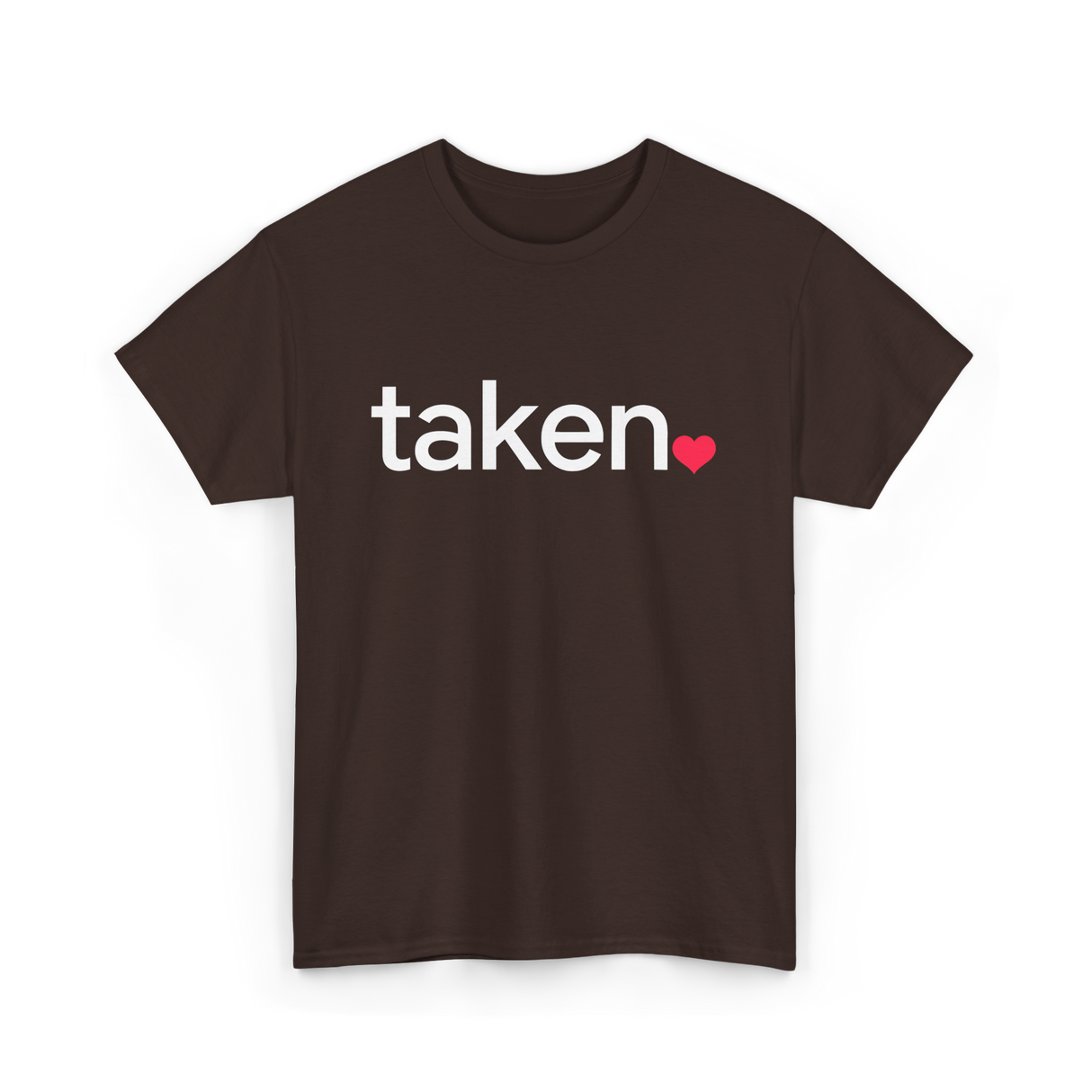 Taken Heart Love Relationship T-Shirt - Dark Chocolate