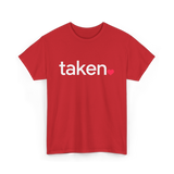 Taken Heart Love Relationship T-Shirt - Red