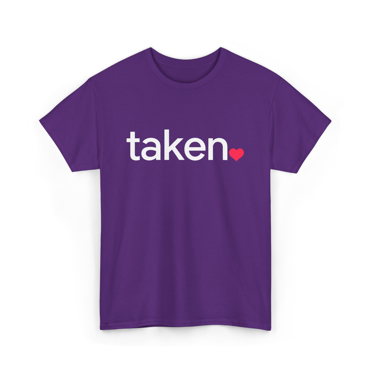 Taken Heart Love Relationship T-Shirt - Purple