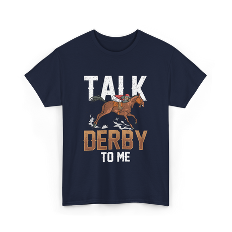 Talk Derby To Me Equestrian T-Shirt - Navy