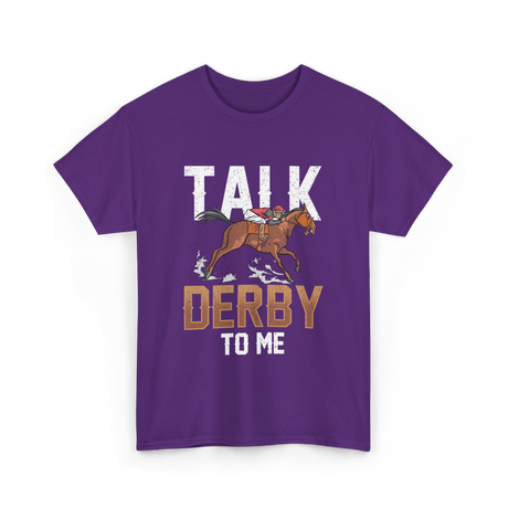 Talk Derby To Me Equestrian T-Shirt - Purple