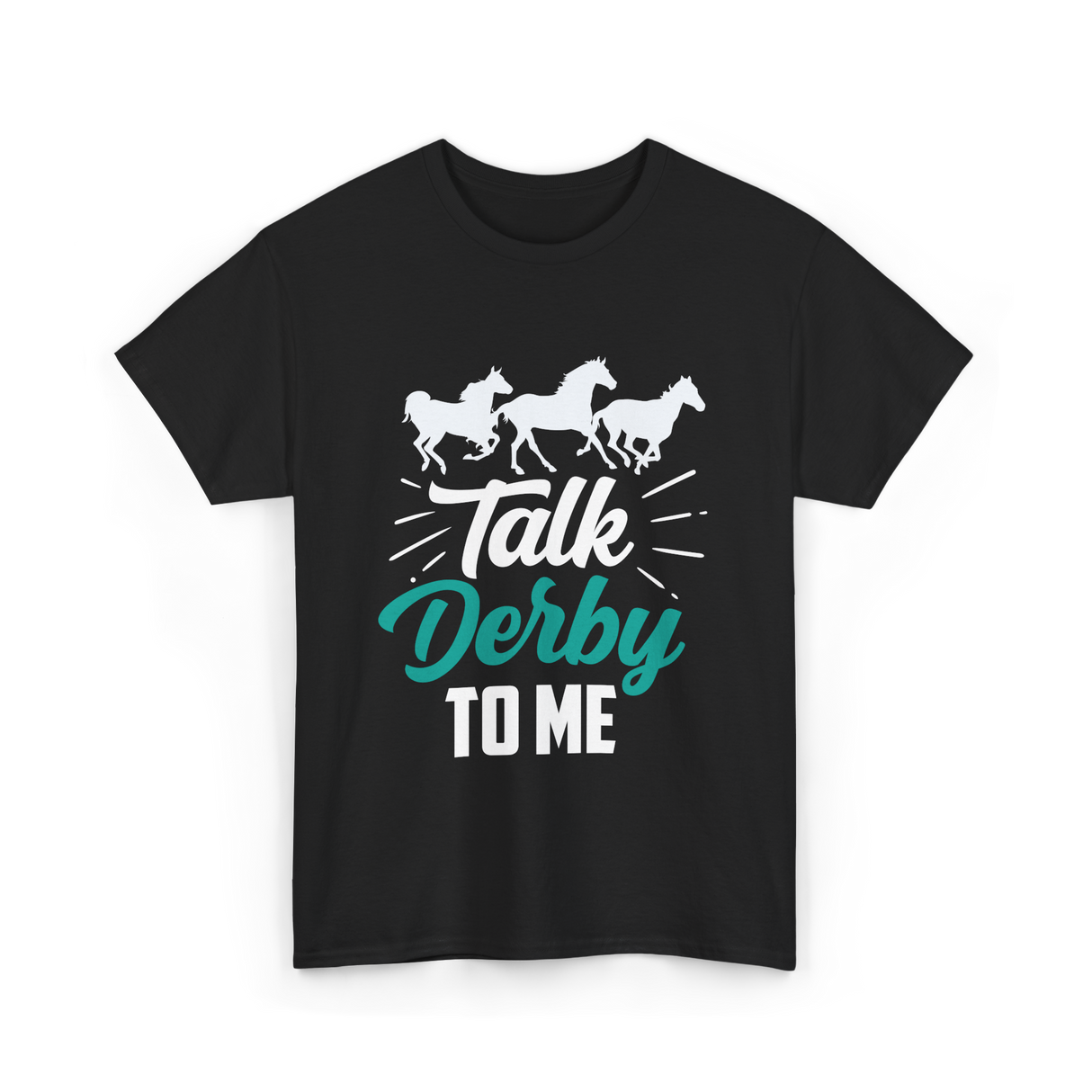 Talk Derby To Me Riding Equestrian T-Shirt - Black