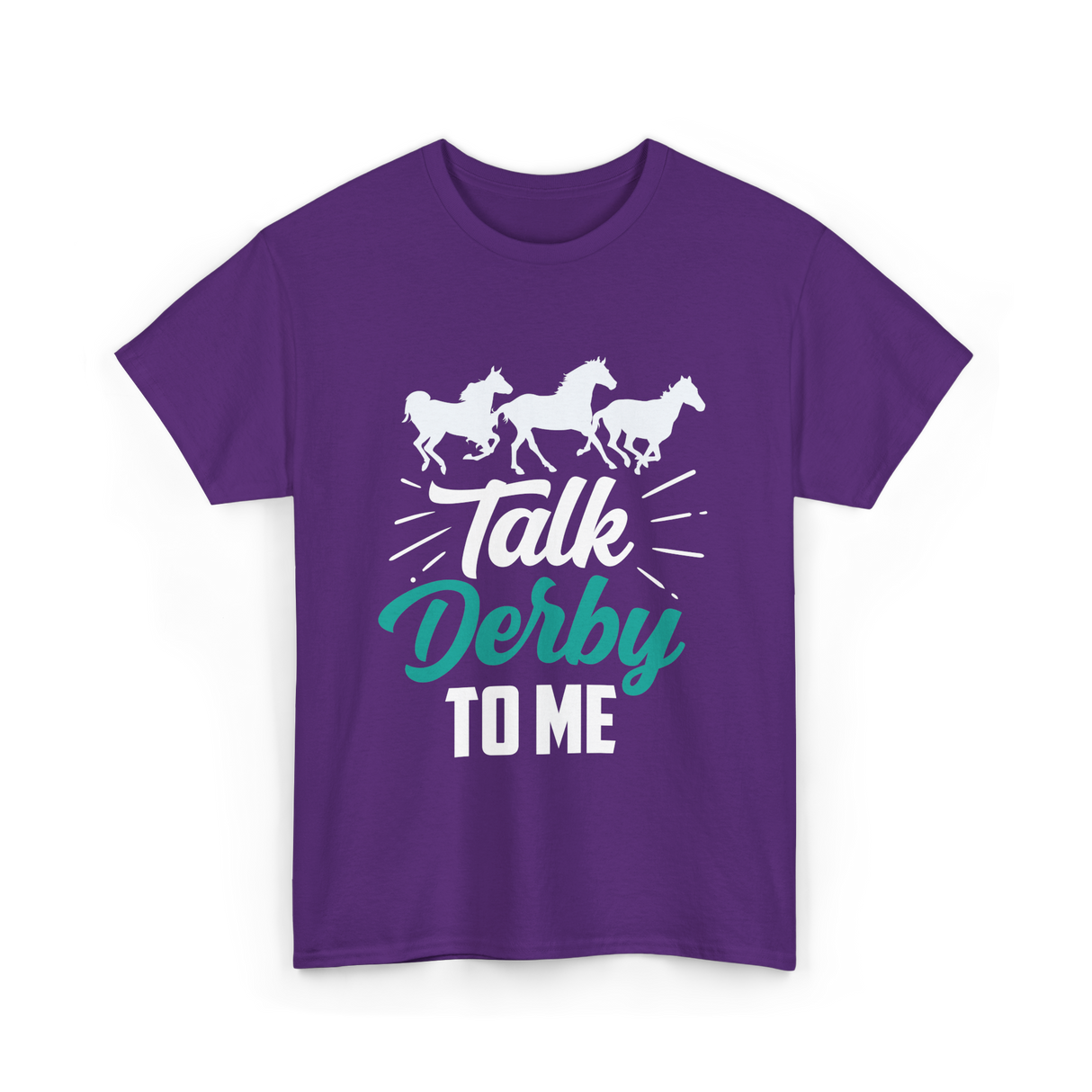 Talk Derby To Me Riding Equestrian T-Shirt - Purple