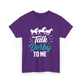 Talk Derby To Me Riding Equestrian T-Shirt - Purple