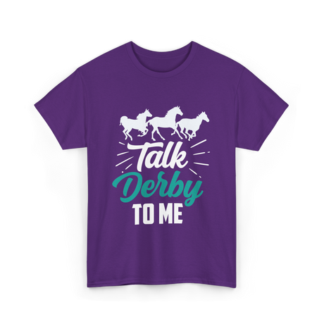 Talk Derby To Me Riding Equestrian T-Shirt - Purple