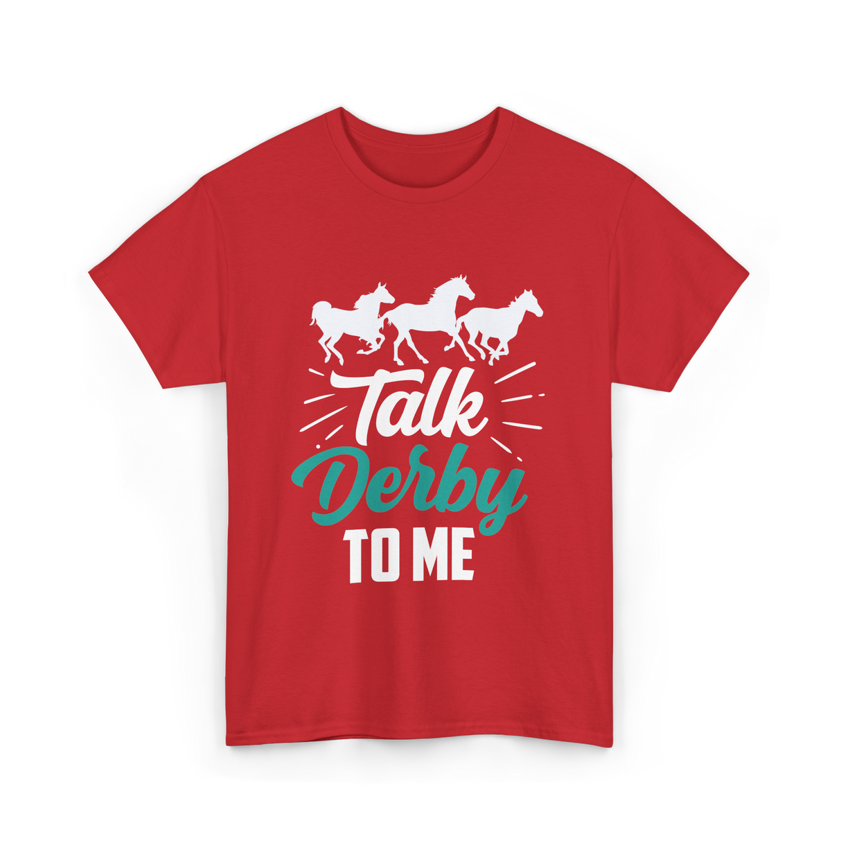 Talk Derby To Me Riding Equestrian T-Shirt - Red