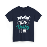 Talk Derby To Me Riding Equestrian T-Shirt - Navy