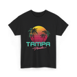 Tampa Florida Retro Art T-Shirt - Black