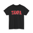 Tampa Florida Sports Varsity Style T-Shirt - Black