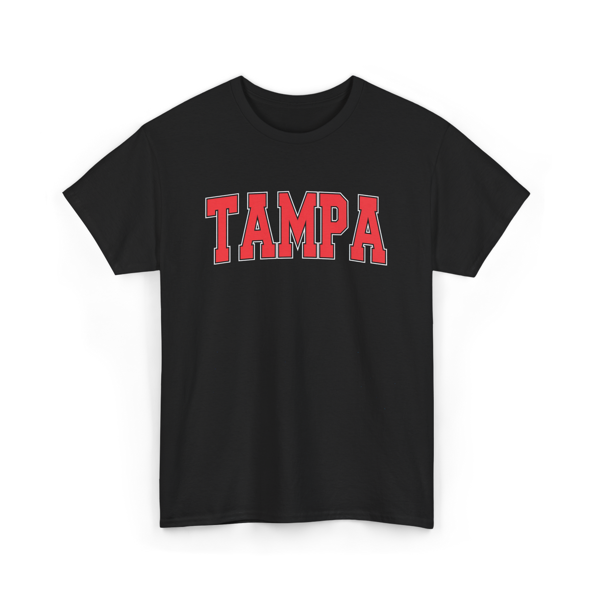 Tampa Florida Sports Varsity Style T-Shirt - Black