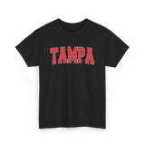 Tampa Florida Sports Varsity Style T-Shirt - Black