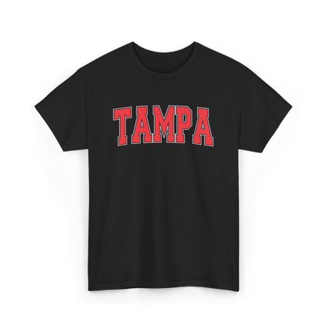 Tampa Florida Sports Varsity Style T-Shirt - Black