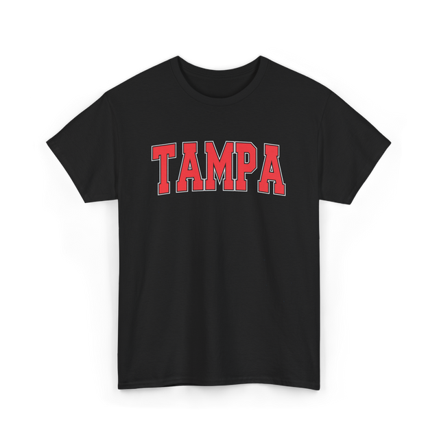 Tampa Florida Sports Varsity Style T-Shirt - Black