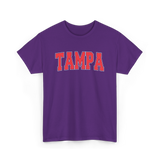 Tampa Florida Sports Varsity Style T-Shirt - Purple